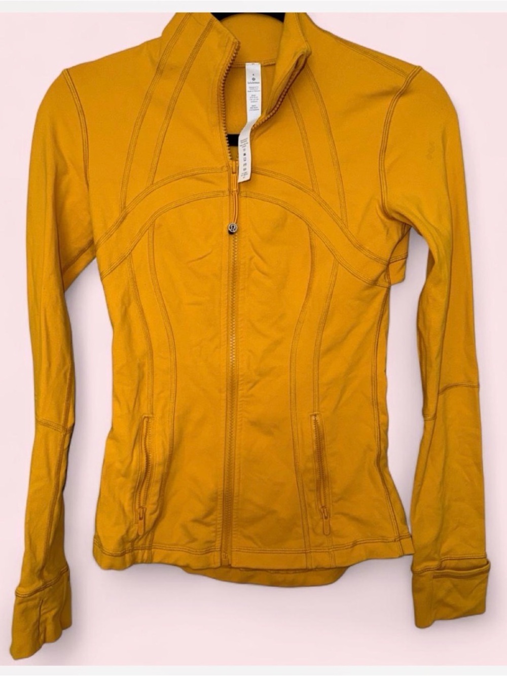 lululemon athletica Womens Zip-Up Bomber Jacket in Honey Lemon